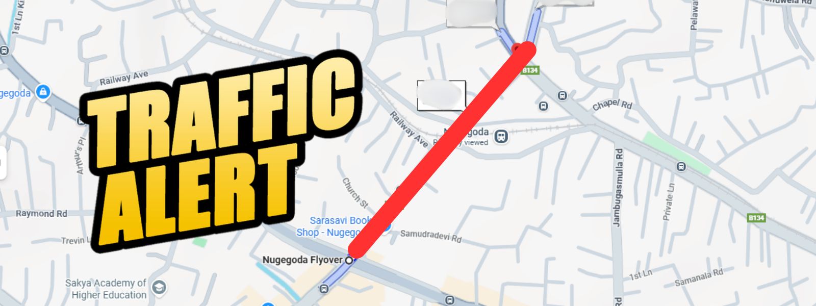 Traffic Restrictions In Nugegoda From 2 PM